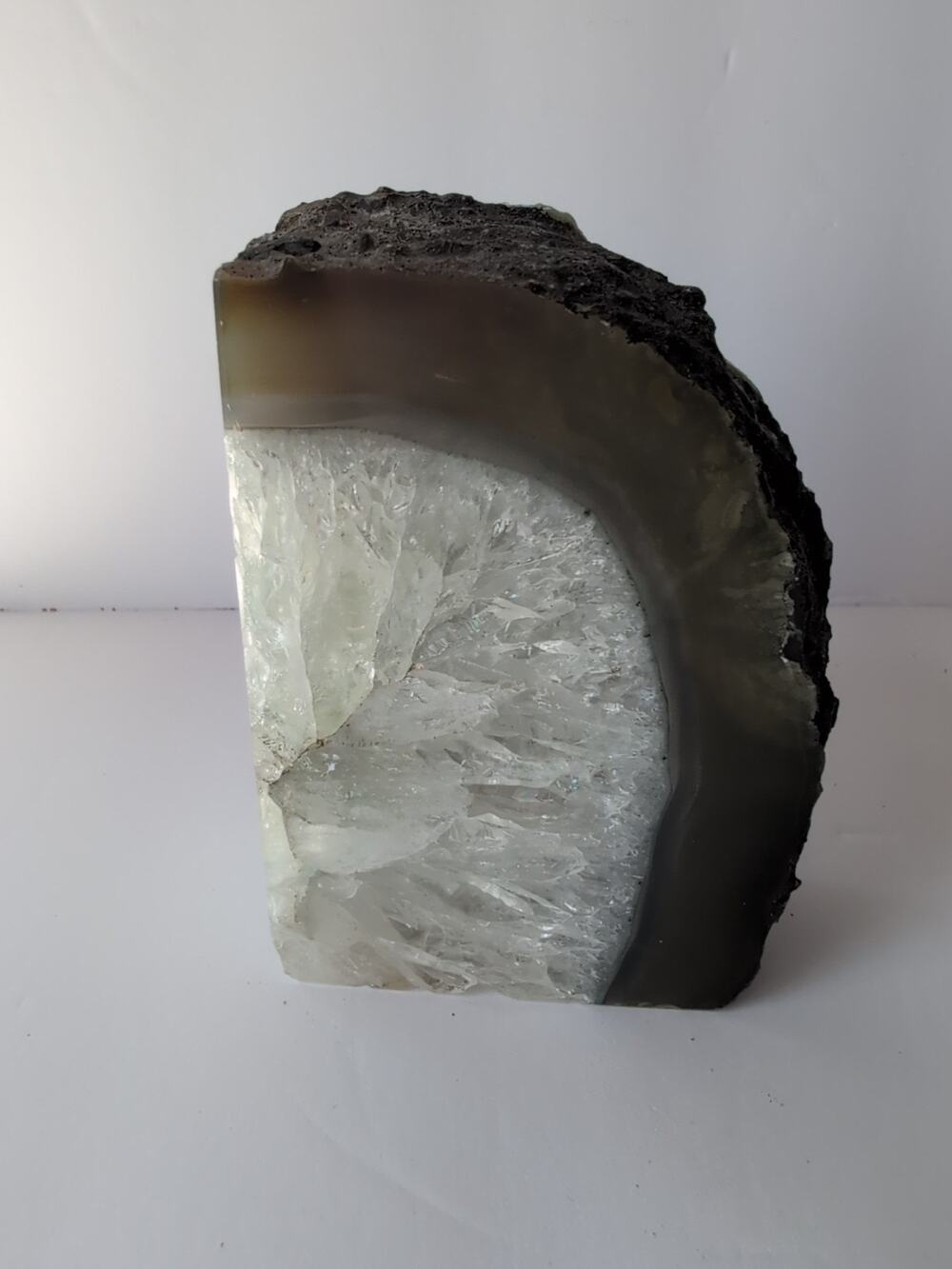 Natural Green‎ Agate Geode Slab